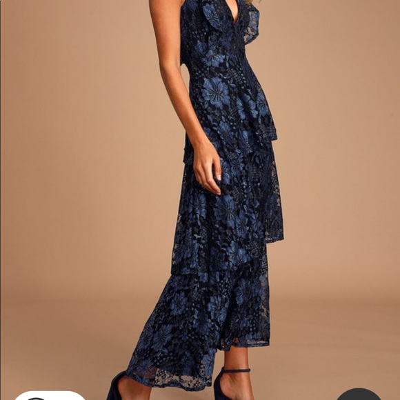 Lulus perfect v neck cut dress - Picture 3 of 4